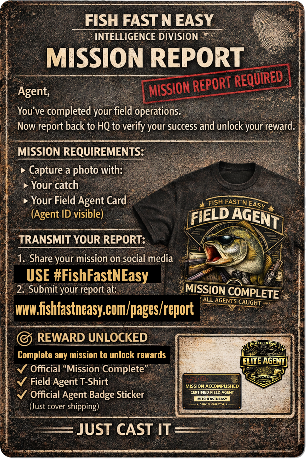 Spy Mission Adventure Kit – Fish Fast N Easy Fishing Challenge Kit